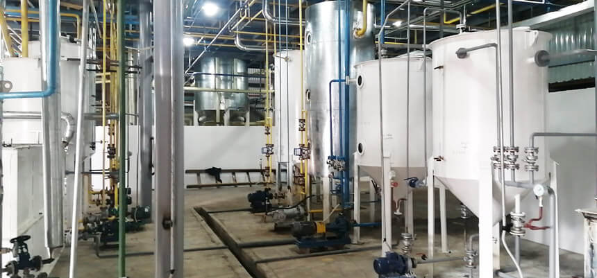 Coconut oil fractionation plant