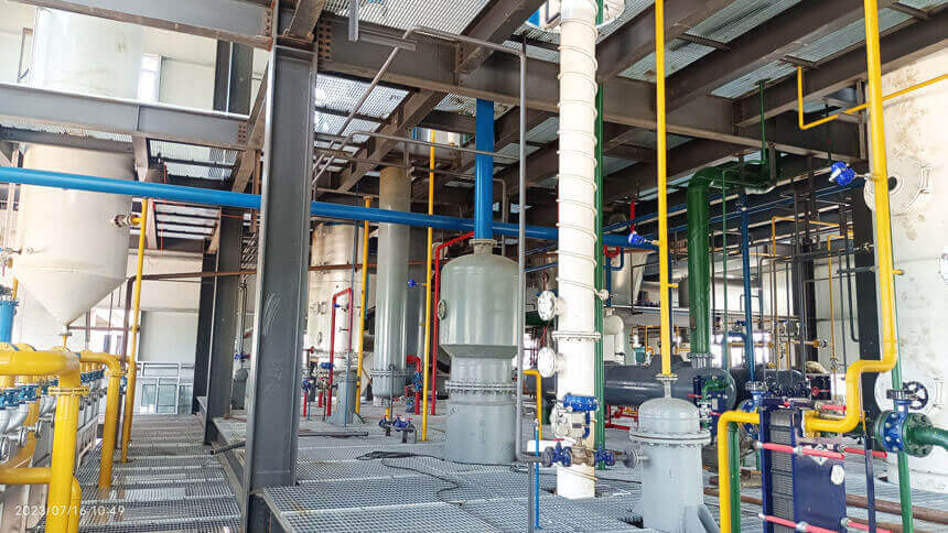 Crude coconut oil refinery plant for sale