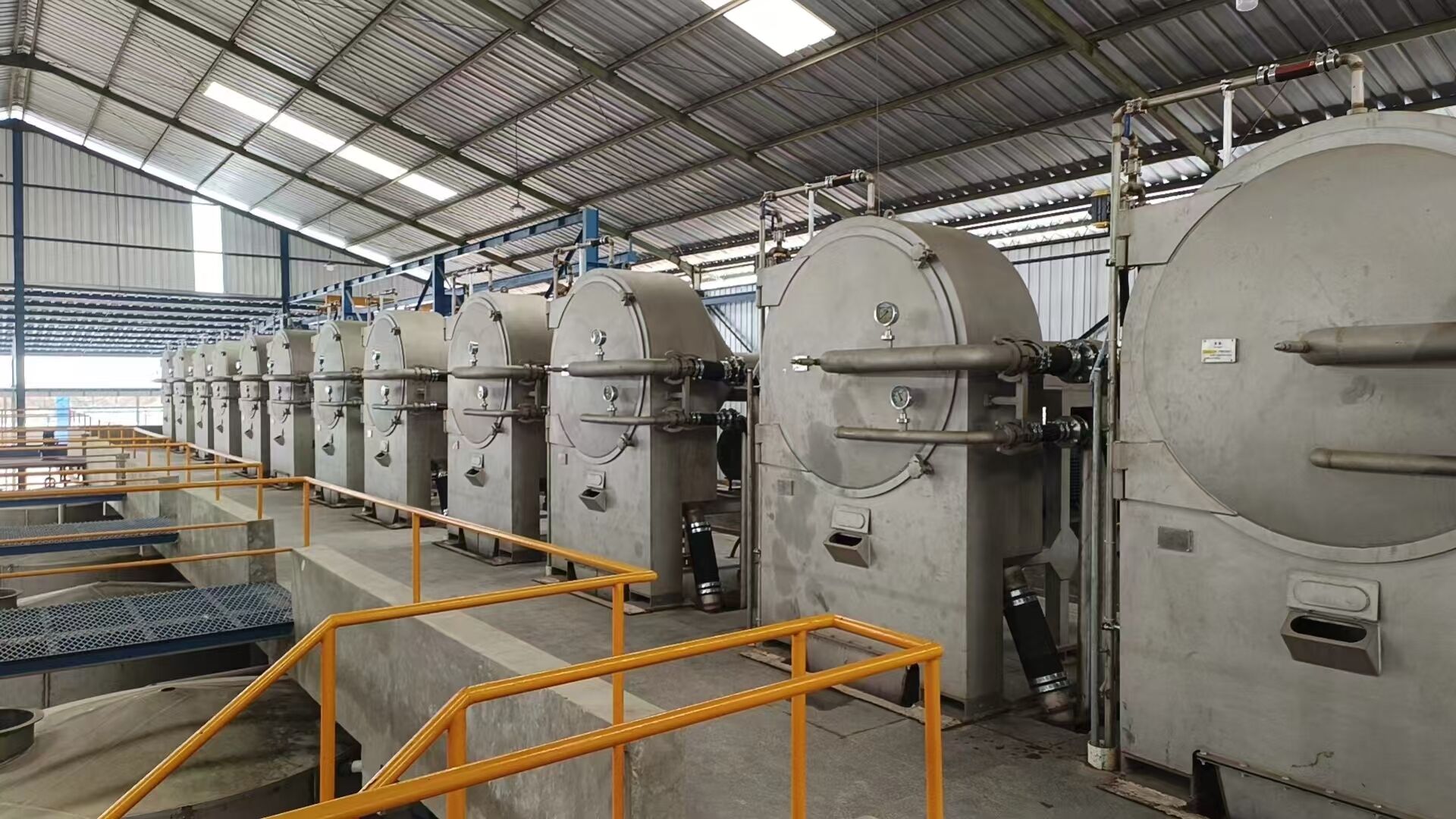 Large-scale potato starch processing plant