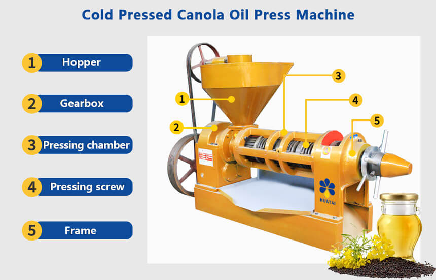 Cold pressed canola oil press machine for sale