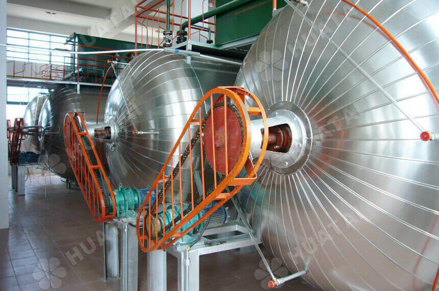 Dewaxing section in rice bran oil refining process plant