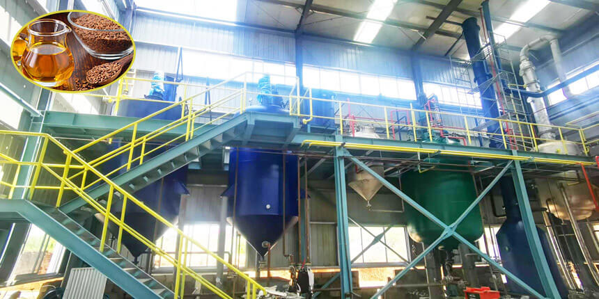 Large-scale flaxseed oil refinery plant