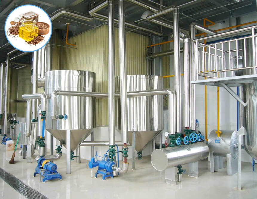 Linseed oil bleaching system