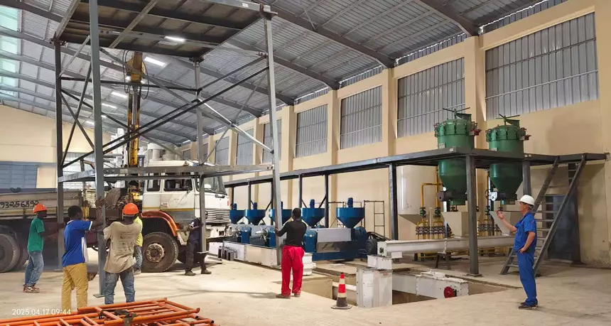 Mustard oil processing plant installation