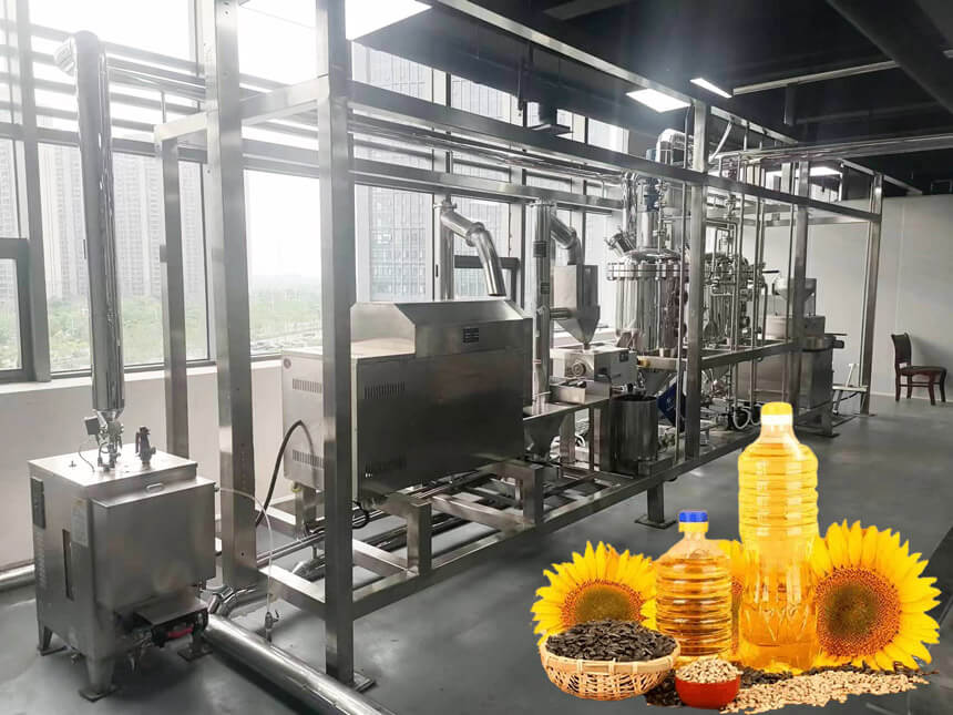 Small scale sunflower oil mill plant
