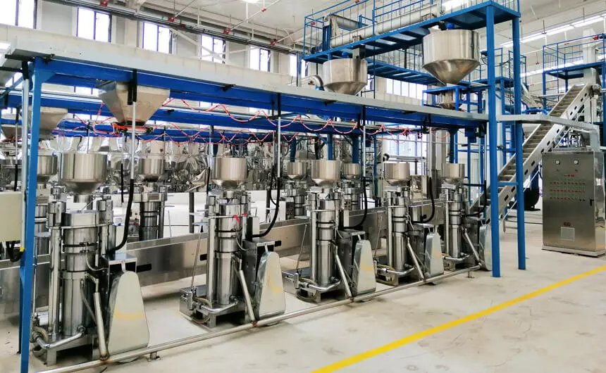 Soybean oil hydraulic press machine