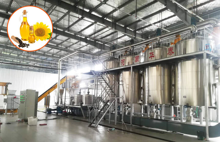Sunflower oil refining machine for sale
