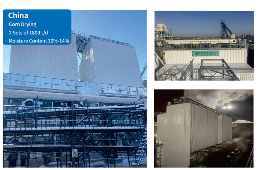 China 1800TPD corn drying project