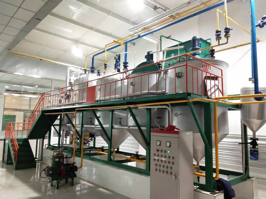 Rice bran oil physical refining process