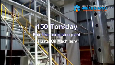 150TPD Rice Bran Oil Extraction Plant Video