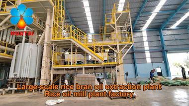 Automated Large-scale Rice Bran Oil Processing Plant Inside Video