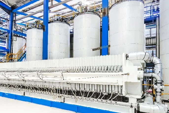 Palm oil fractionation plant
